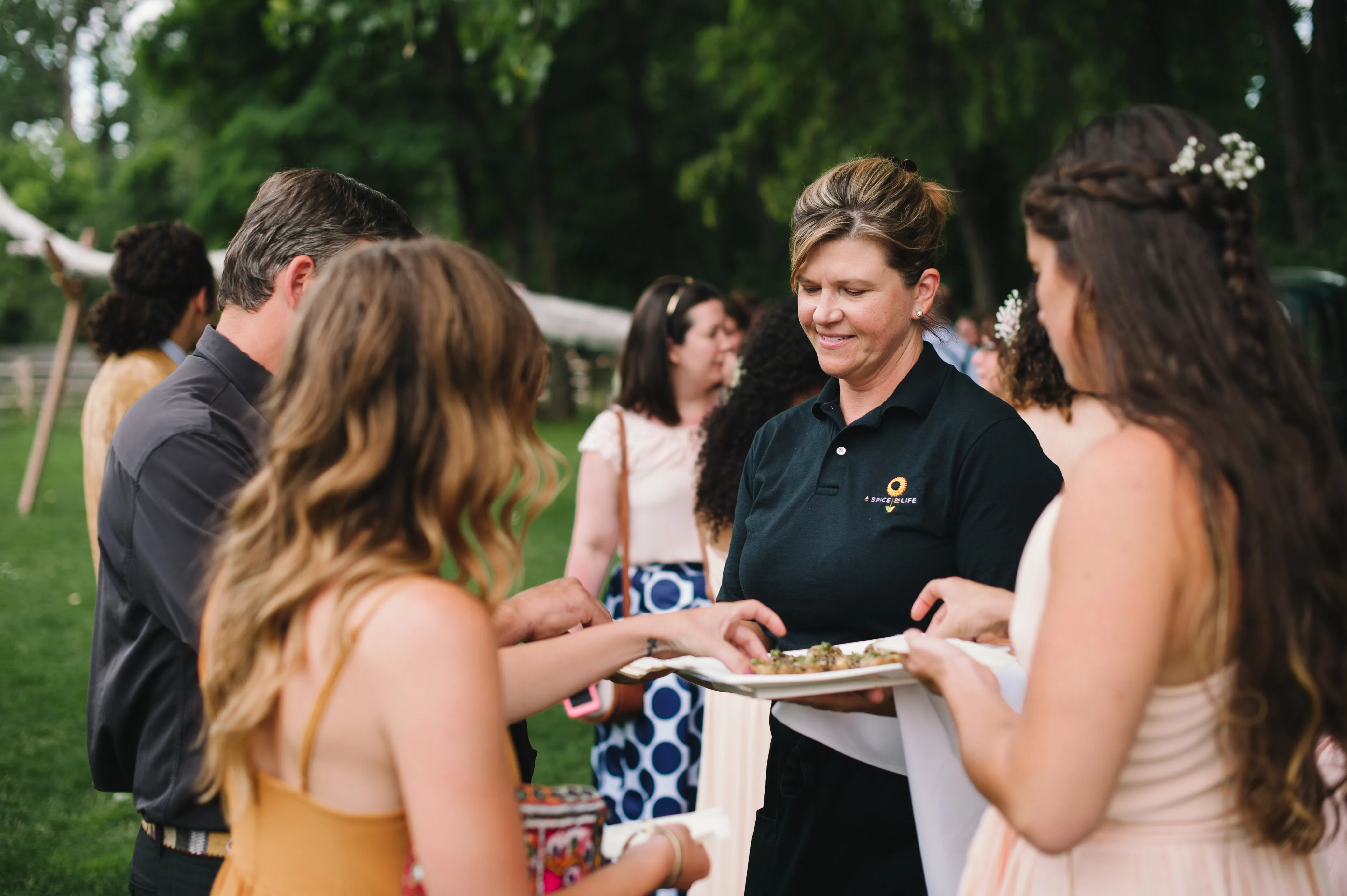 Plated corporate tasting menu by A Spice of Life for a Boulder company event