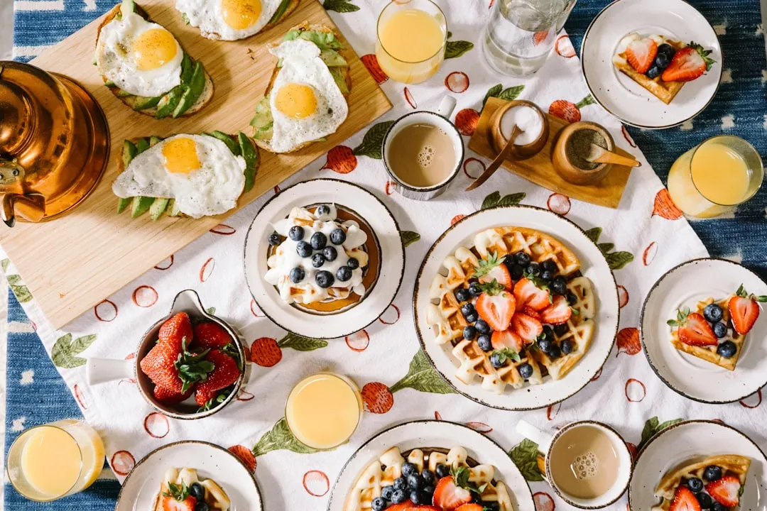 Easter brunch table setting