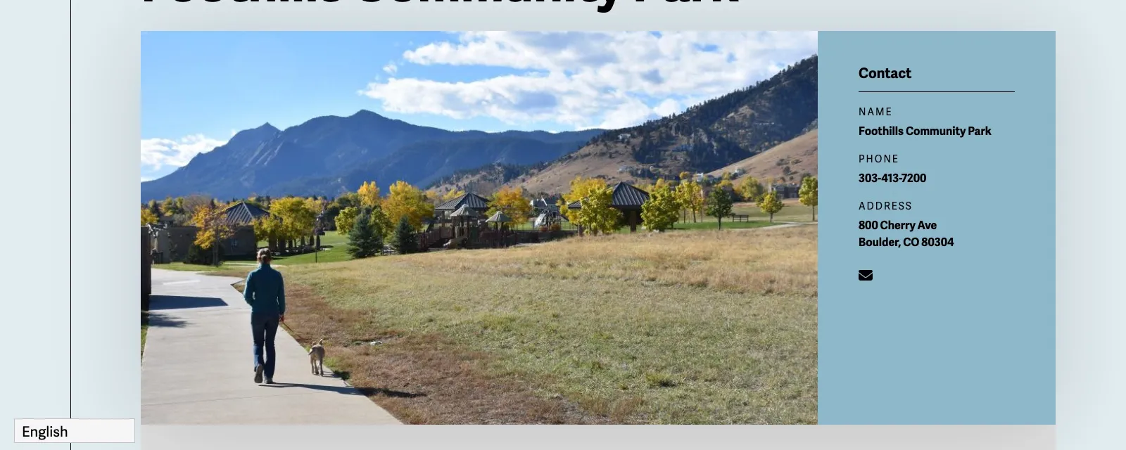 Foothills Community Park: an event catered by A Spice of Life