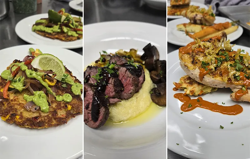 Featured spring catering dishes