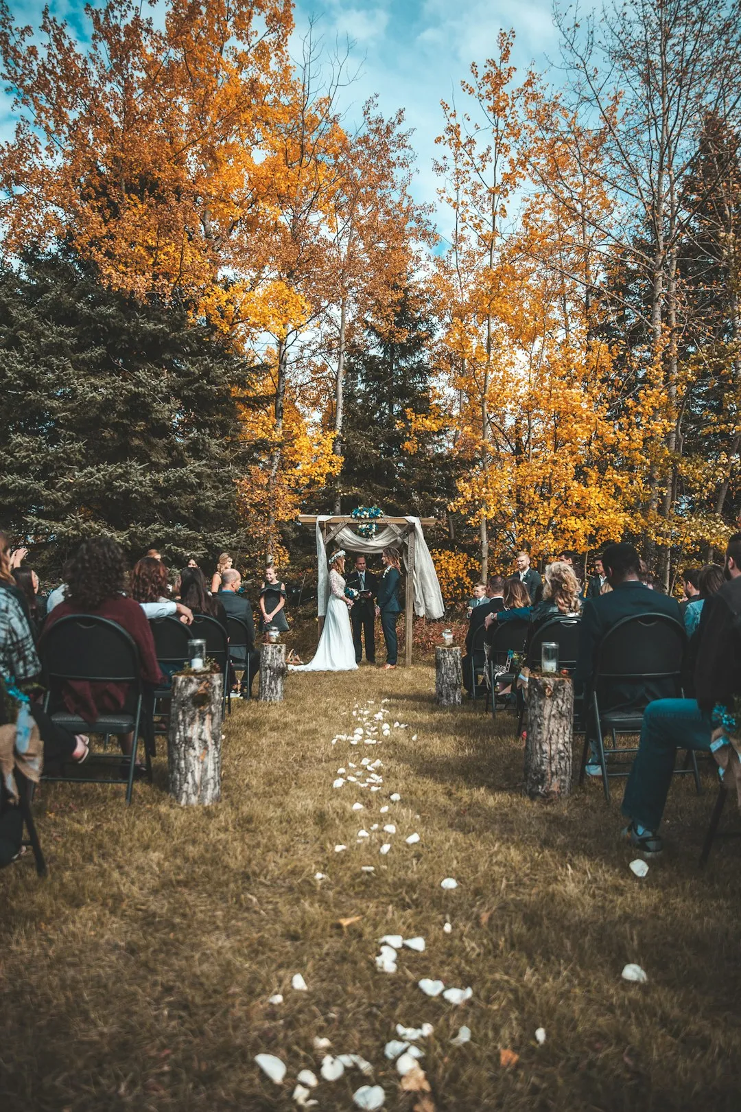 Fall wedding catering spread