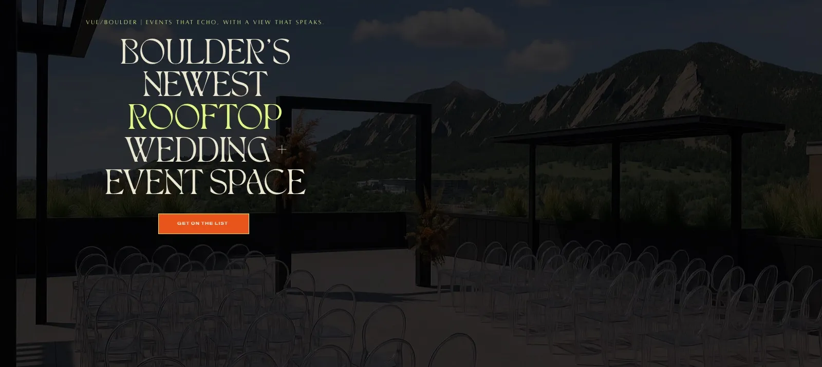 VUE Boulder: an event catered by A Spice of Life
